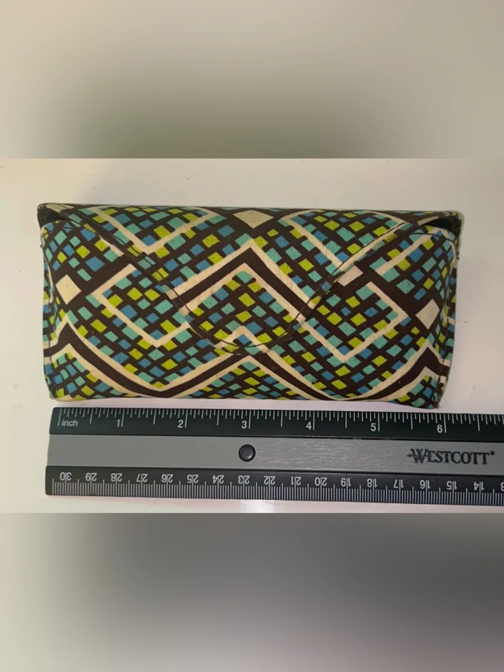 Vera Bradley hard shell eyeglasses case in the Rain Forest pattern